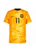 Nederland Steven Berghuis #11 Voetbaltruitje Thuis tenue WK 2022 Korte Mouw